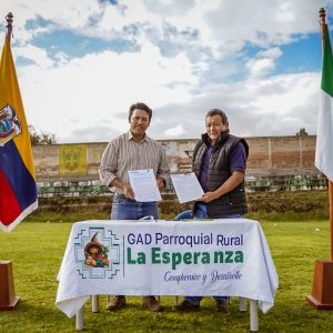 Firma de convenio interinstitucional - GADPR y LDP